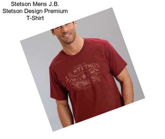 Stetson Mens J.B. Stetson Design Premium T-Shirt