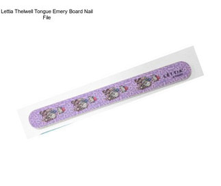 Lettia Thelwell Tongue Emery Board Nail File