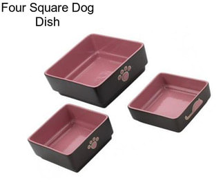 Four Square Dog Dish