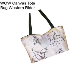 WOW Canvas Tote Bag Western Rider