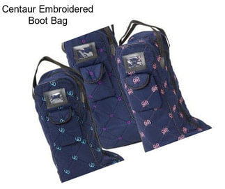 Centaur Embroidered Boot Bag