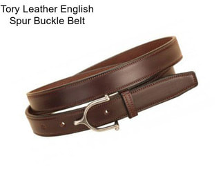 Tory Leather English Spur Buckle Belt