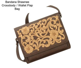 Bandana Shawnee Crossbody / Wallet Flap Bag