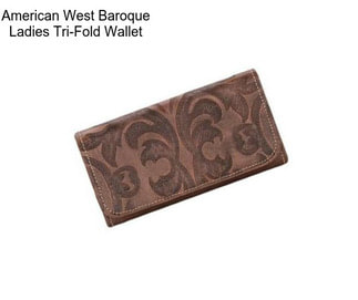 American West Baroque Ladies Tri-Fold Wallet