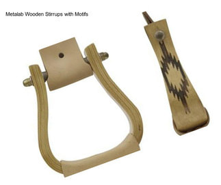 Metalab Wooden Stirrups with Motifs