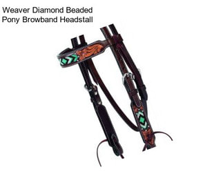 Weaver Diamond Beaded Pony Browband Headstall