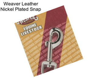 Weaver Leather Nickel Plated Snap