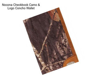 Nocona Checkbook Camo & Logo Concho Wallet