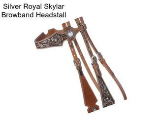 Silver Royal Skylar Browband Headstall