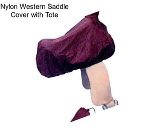 Nylon Western Saddle Cover with Tote