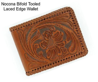 Nocona Bifold Tooled Laced Edge Wallet