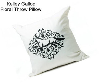 Kelley Gallop Floral Throw Pillow