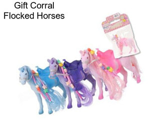 Gift Corral Flocked Horses