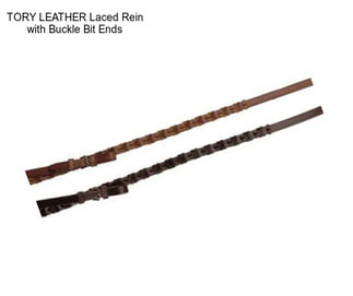 TORY LEATHER Laced Rein with Buckle Bit Ends