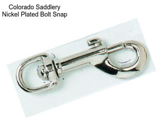 Colorado Saddlery Nickel Plated Bolt Snap