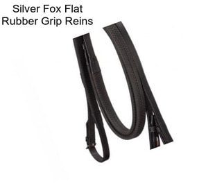 Silver Fox Flat Rubber Grip Reins