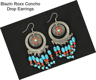 Blazin Roxx Concho Drop Earrings