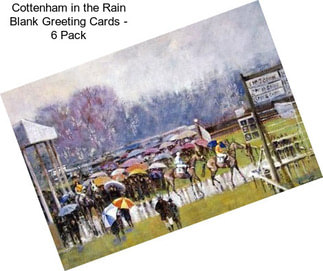 Cottenham in the Rain Blank Greeting Cards - 6 Pack