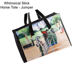 Whimsical Stick Horse Tote - Jumper