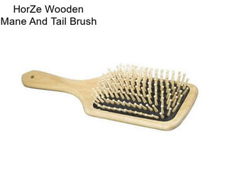 HorZe Wooden Mane And Tail Brush