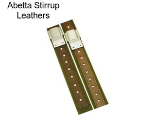 Abetta Stirrup Leathers