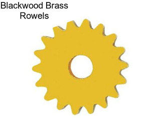 Blackwood Brass Rowels