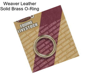 Weaver Leather Solid Brass O-Ring