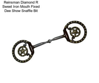 Reinsman Diamond R Sweet Iron Mouth Fixed Dee Show Snaffle Bit