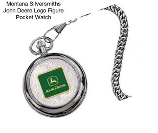 Montana Silversmiths John Deere Logo Figure Pocket Watch