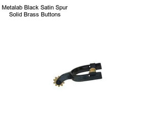 Metalab Black Satin Spur Solid Brass Buttons