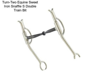 Turn-Two Equine Sweet Iron Snaffle S Double Train Bit