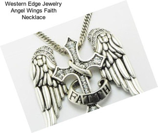 Western Edge Jewelry Angel Wings Faith Necklace