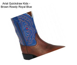 Ariat Quickdraw Kids - Brown Rowdy Royal Blue