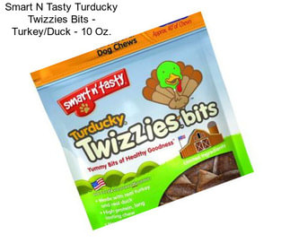 Smart N Tasty Turducky Twizzies Bits - Turkey/Duck - 10 Oz.