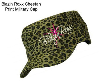 Blazin Roxx Cheetah Print Military Cap