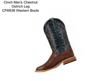 Cinch Men\'s Chestnut Ostrich Leg CFM538 Western Boots