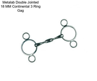 Metalab Double Jointed 18 MM Continental 3 Ring Gag