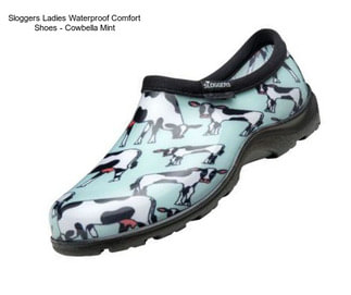 Sloggers Ladies Waterproof Comfort Shoes - Cowbella Mint