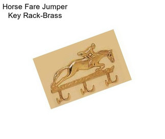 Horse Fare Jumper Key Rack-Brass
