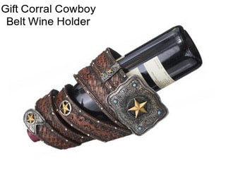 Gift Corral Cowboy Belt Wine Holder