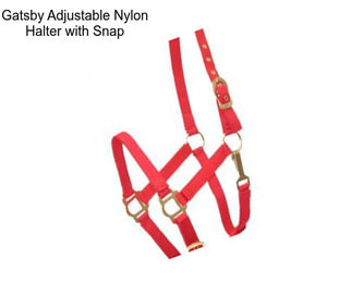 Gatsby Adjustable Nylon Halter with Snap