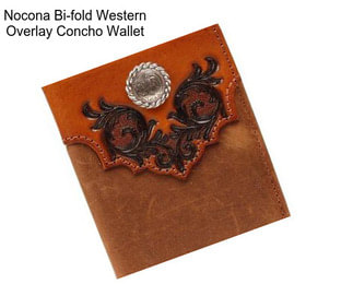 Nocona Bi-fold Western Overlay Concho Wallet