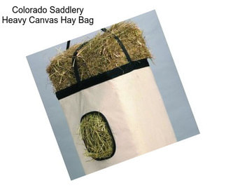 Colorado Saddlery Heavy Canvas Hay Bag