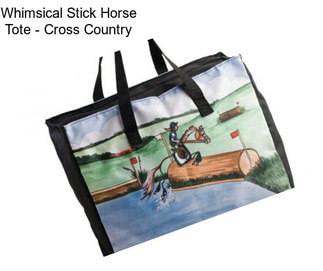 Whimsical Stick Horse Tote - Cross Country