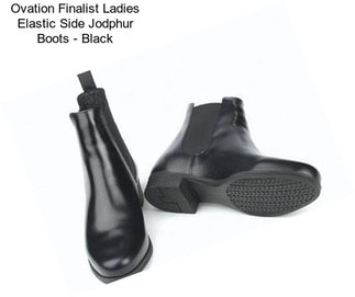 Ovation Finalist Ladies Elastic Side Jodphur Boots - Black