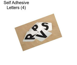 Self Adhesive Letters (4)