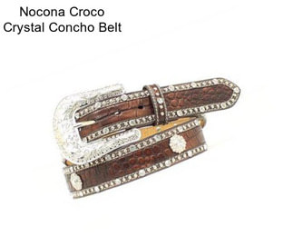 Nocona Croco Crystal Concho Belt