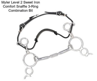 Myler Level 2 Sweet Iron Comfort Snaffle 3-Ring Combination Bit