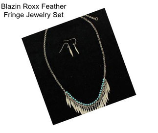 Blazin Roxx Feather Fringe Jewelry Set