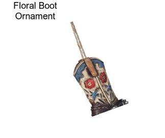 Floral Boot Ornament